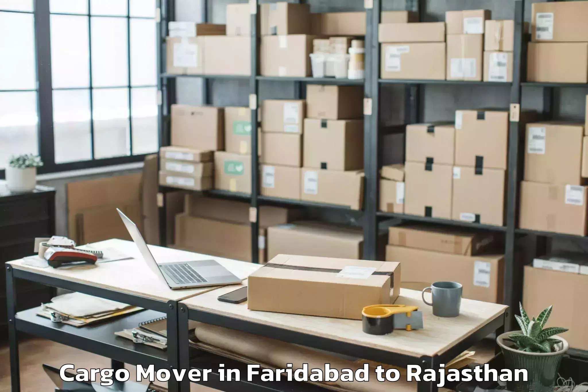 Efficient Faridabad to Madanganj Kishangarh Cargo Mover